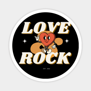 Heartbeat Harmony: Love & Rock Tee Magnet